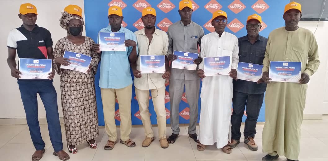 Tchad : première remise de la PROMO QUIZ EURO ce 02 Juillet 2024 au sein de la Direction Générale de Moov Africa