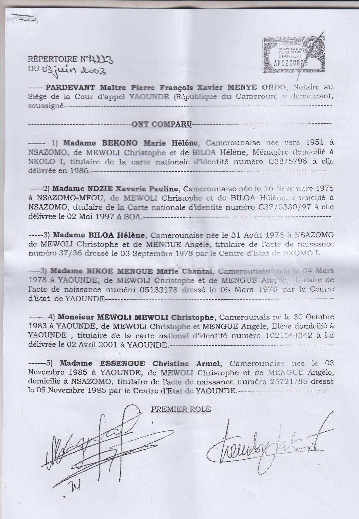 ces documents que Bobi a oublié