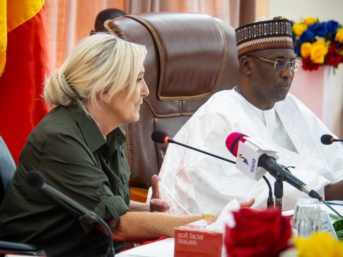 Marie Le Pen exprime la volonté de renforcer les relations entre le Tchad et la France