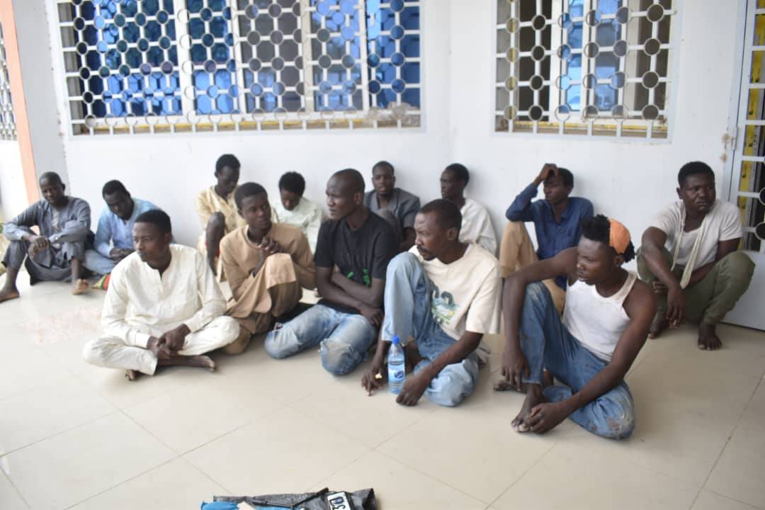 Tchad : 22 malfrats présentés à la presse, un réseau criminel démantelé