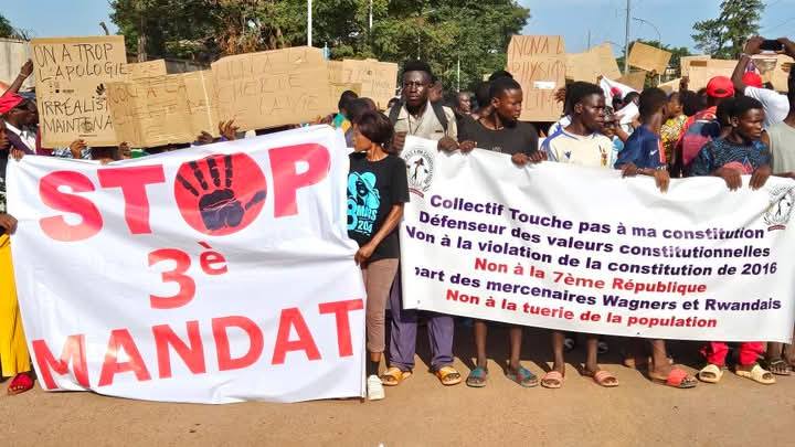 RCA : Le BRDC manifeste contre un troisième mandat de Touadéra et la détérioration des conditions de vie