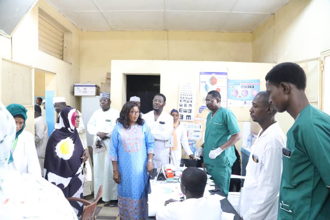Tchad : La secrétaire d’État à la santé visite les hôpitaux de l’Union et Kasser