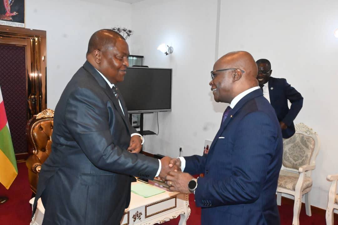 RCA : le président Touadera a reçu le PCA de AITEC International