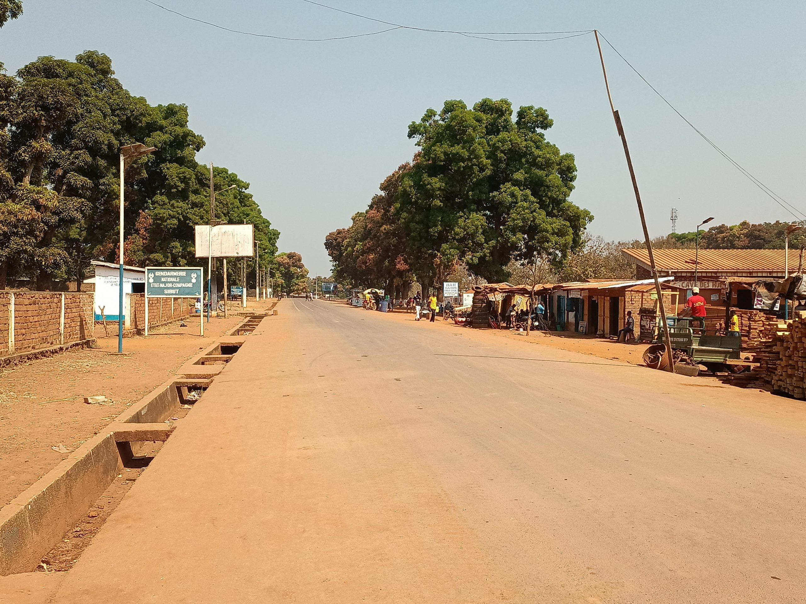 Le centre-ville de Sibut. Photo: RNL/Jefferson-Cyrille Yapende / Info: Radio Ndeke Luka