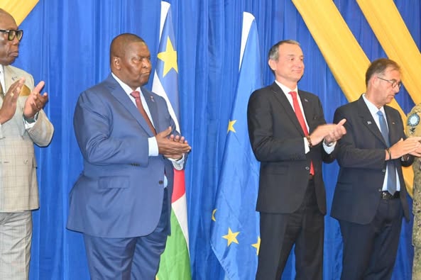 République Centrafricaine : L'Union Européenne célèbre son 75e anniversaire en présence du Président Touadéra