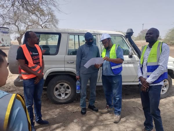 Tchad : Visite de l'Inspecteur Général du Ministère des Infrastructures sur le chantier Djermaya-Massaguet
