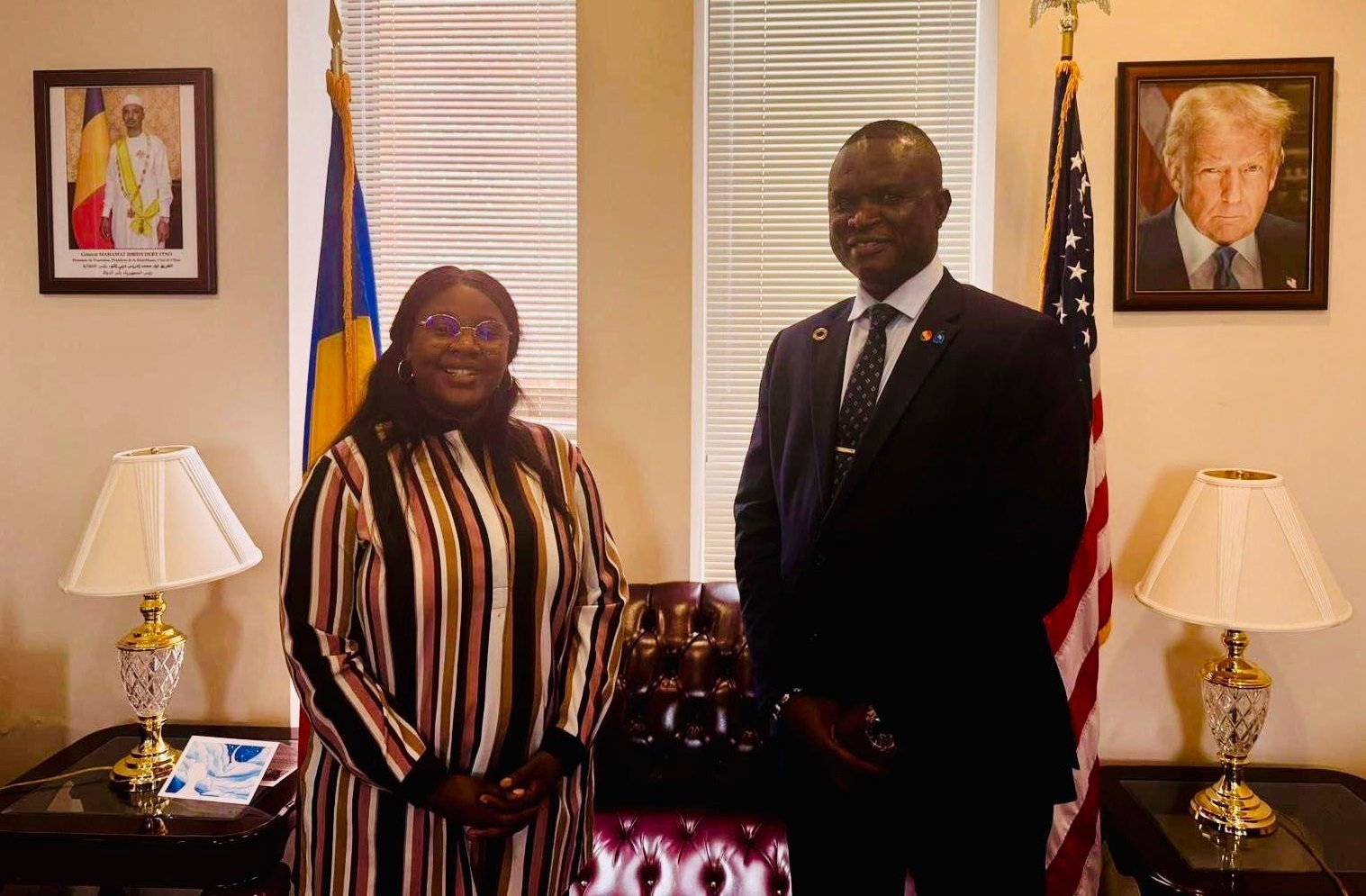 Audience : le représentant du CESCE en Amérique du Nord reçu par l’ambassadrice Léonie Kitoko Gata Ngoulou