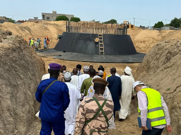 Tchad : Le Ministre de l'Eau et de l'Énergie en visite de chantier à Guinebor