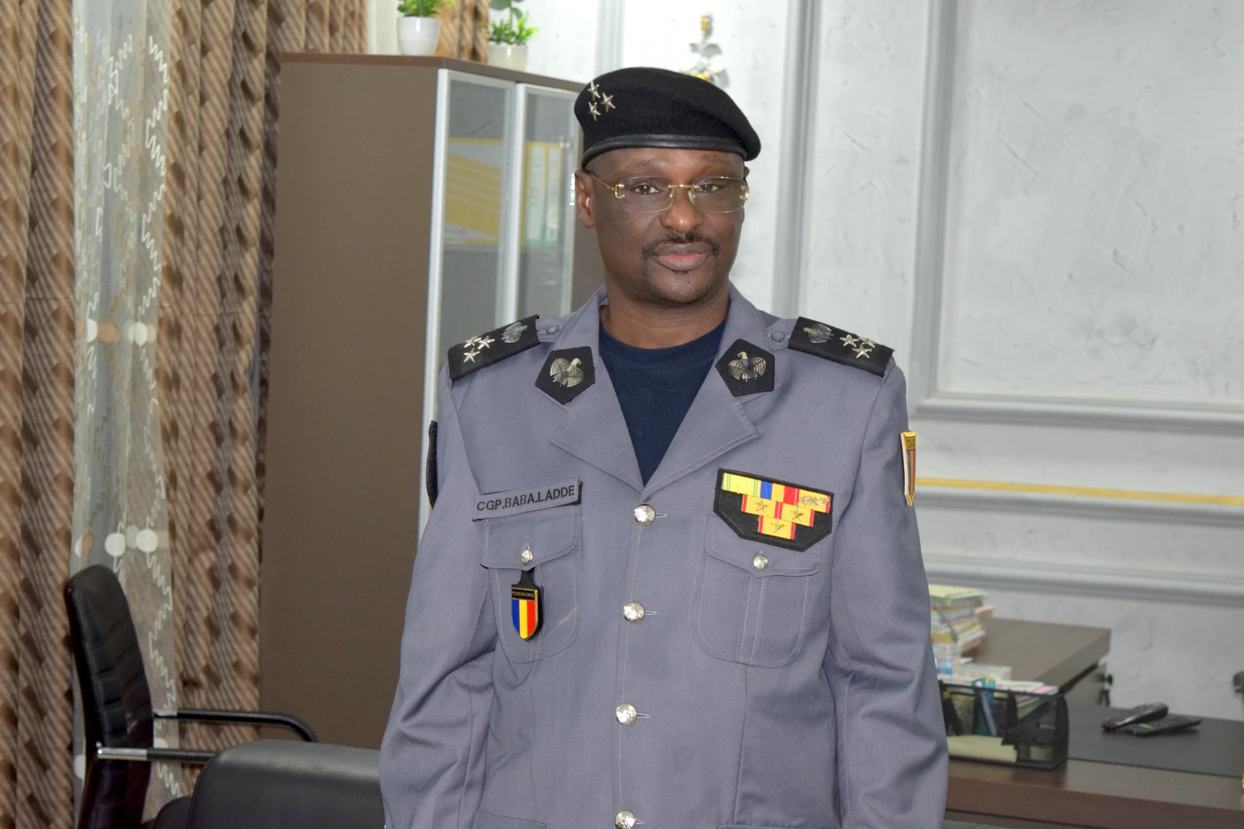 Contrôleur général Mahamat Abdelkader Oumar, directeur général adjoint de la Police nationale.