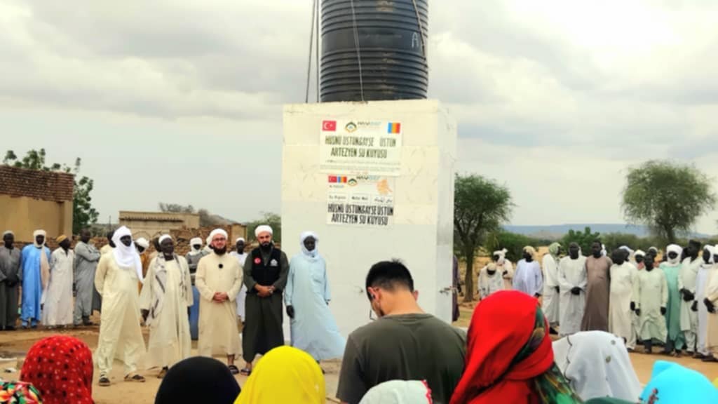 Tchad : au Ouaddaï, inauguration d'un forage d'eau au village Fodji par l'Association Ata-woune