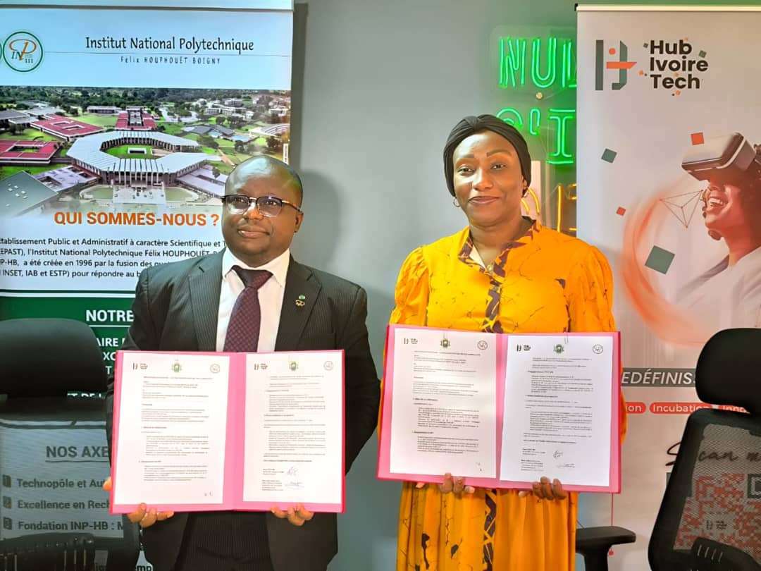 Côte d’Ivoire : l’INP-HB et Hub Ivoire Tech formalisent leur partenariat