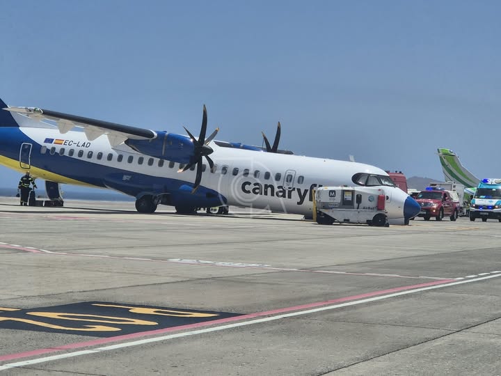 Incident à l'aéroport de Gran Canaria : affaissement du train avant d'un ATR 72