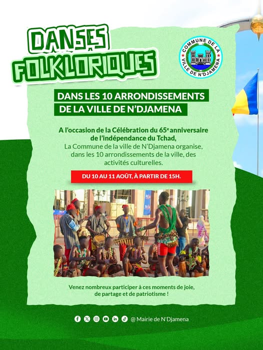 N'Djamena célèbre les 65 ans de l'indépendance du Tchad avec des animations culturelles