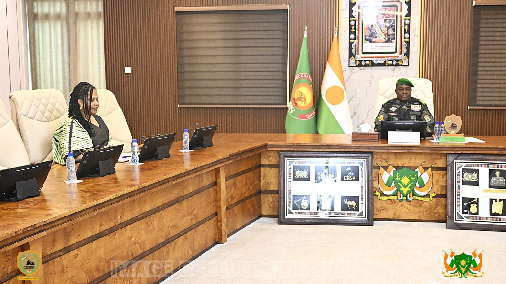 Niger : le président de la République reçoit l’activiste Nathalie Yamb