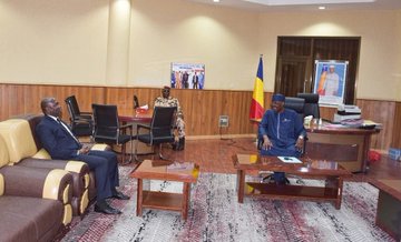 Tchad : Le Président du Sénat reçoit l'Ambassadeur de Côte d'Ivoire