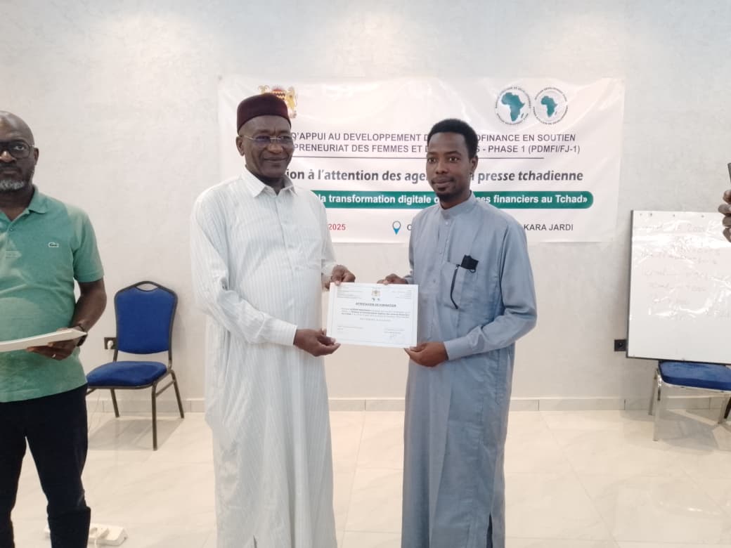 Tchad : Des journalistes formés en finance digitale pour une meilleure inclusion financière
