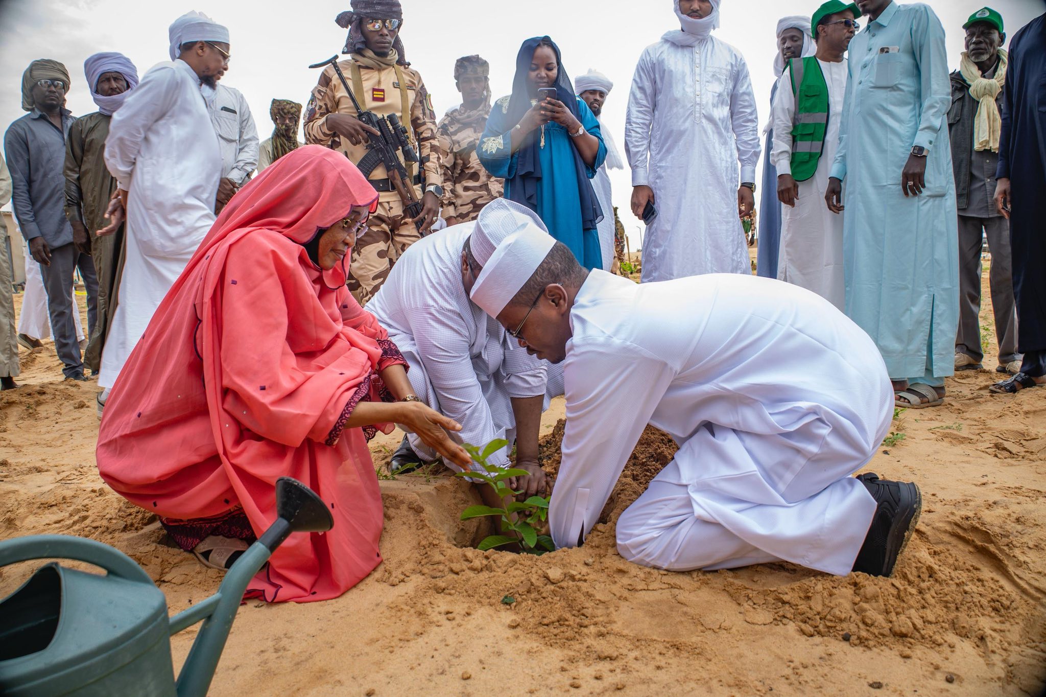 Tchad : Les ministres de l'Environnement et de la Jeunesse plantent des arbres à Gli-Gli