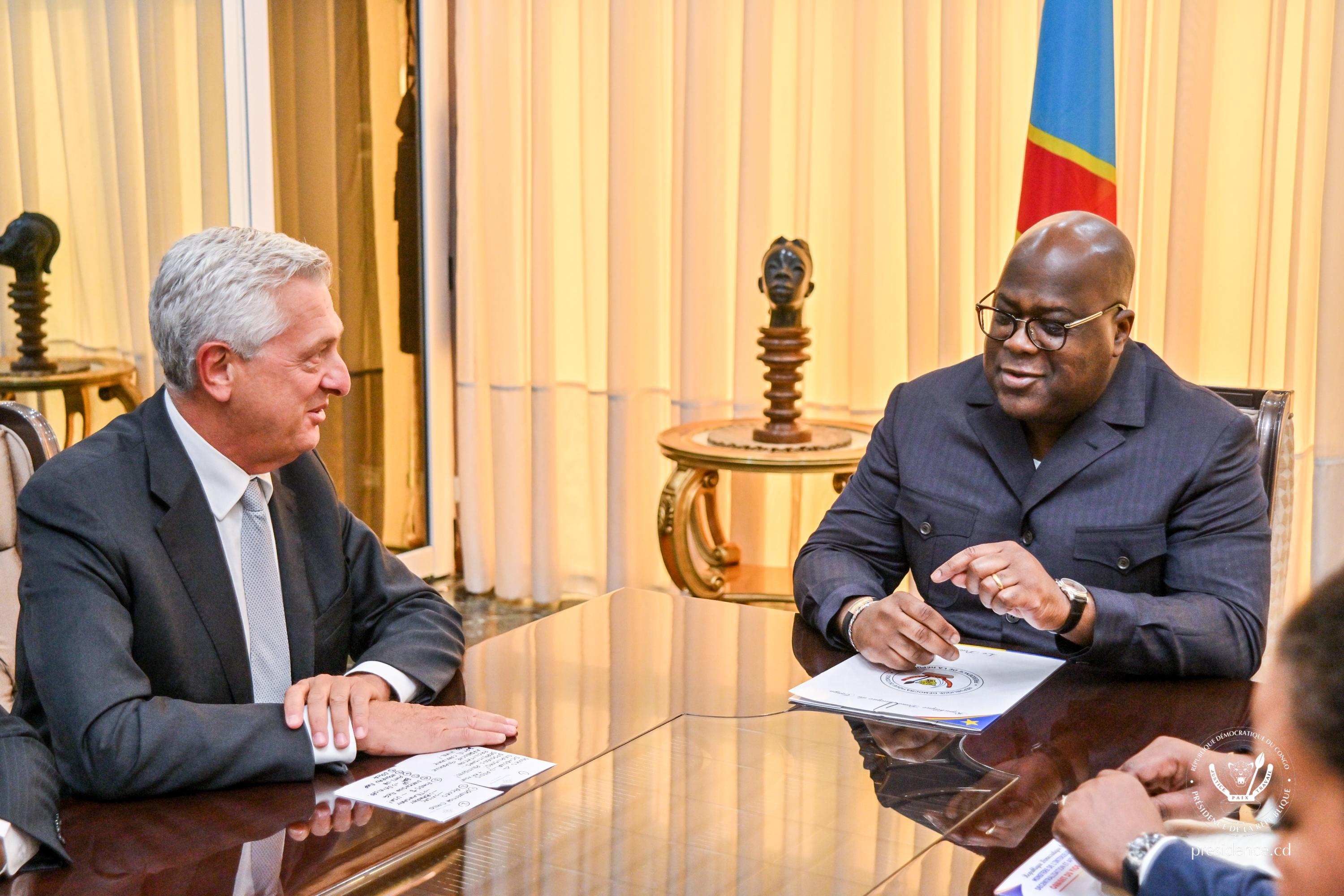 RDC : le Haut-Commissaire aux réfugiés Filippo Grandi reçu par le chef de l’État