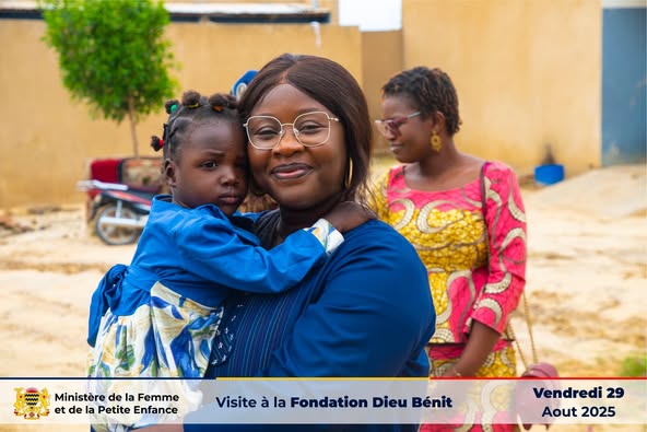 Tchad : La ministre de la Femme visite la fondation Dieu Bénit