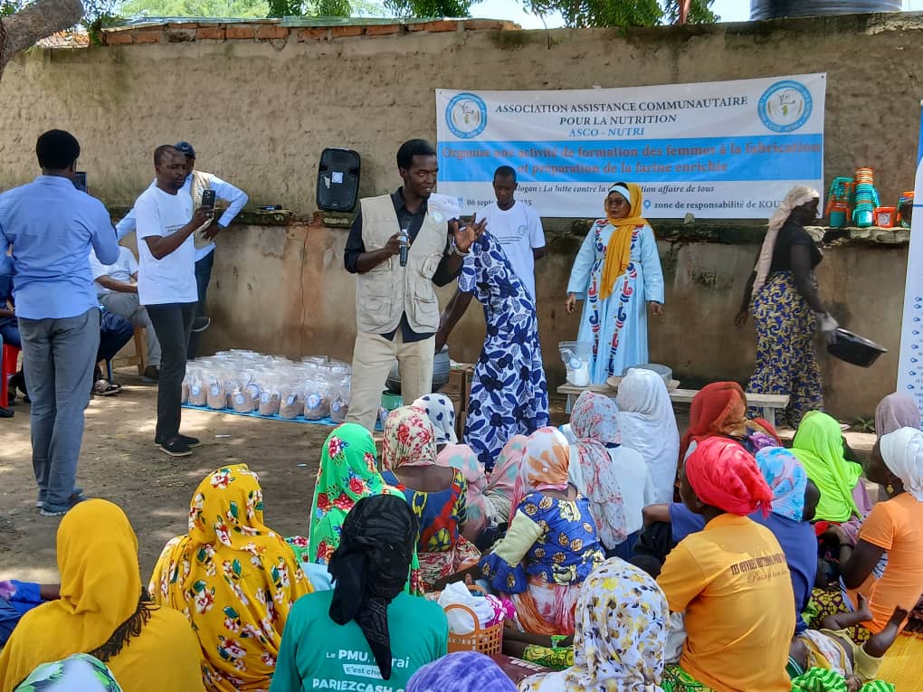 Tchad : ​ASCO-NUTRI forme les femmes de Kournari à la fabrication de farine enrichie