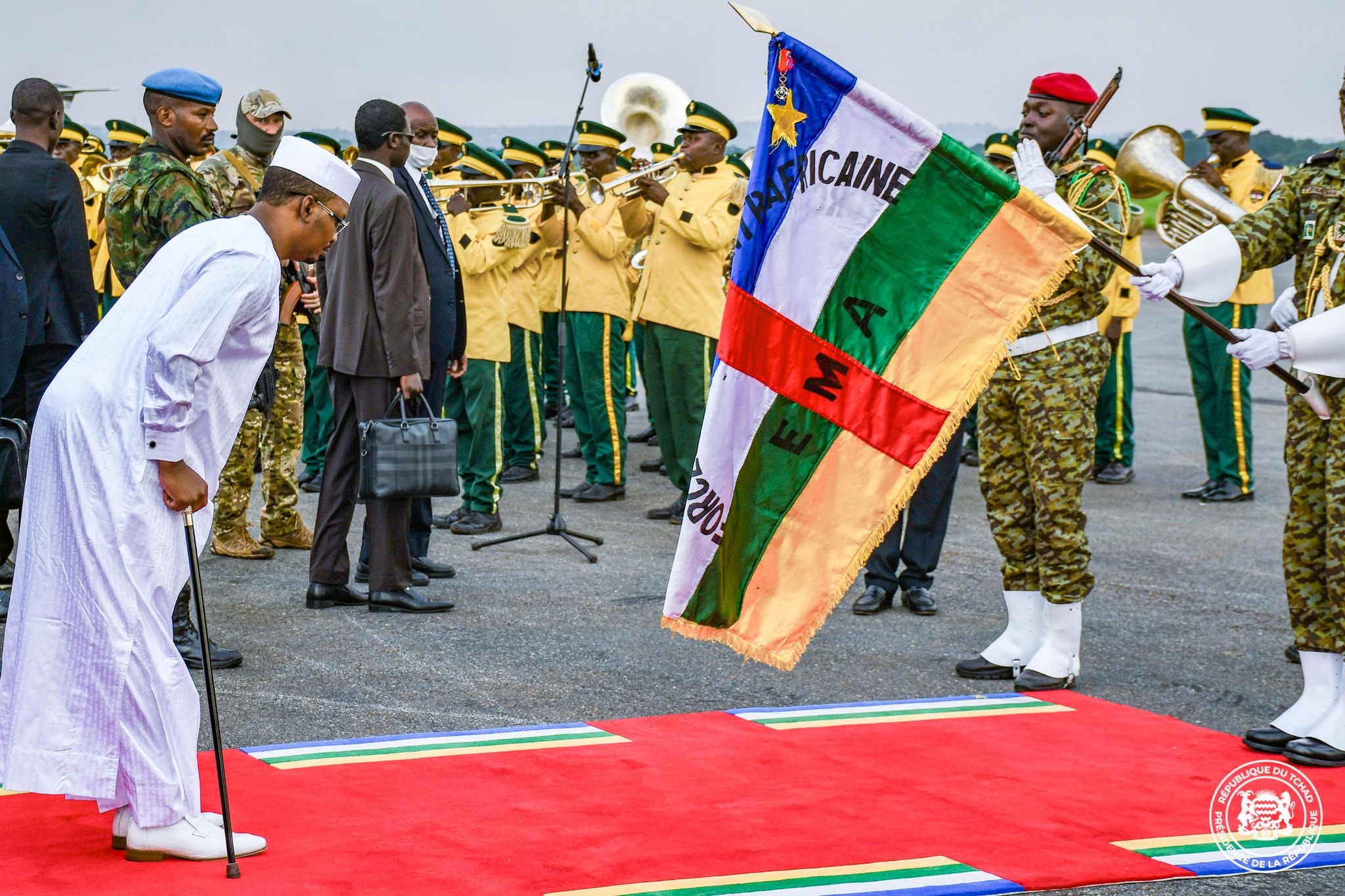 CEMAC : Le président Tchadien est arrivé dans la capitale centrafricaine