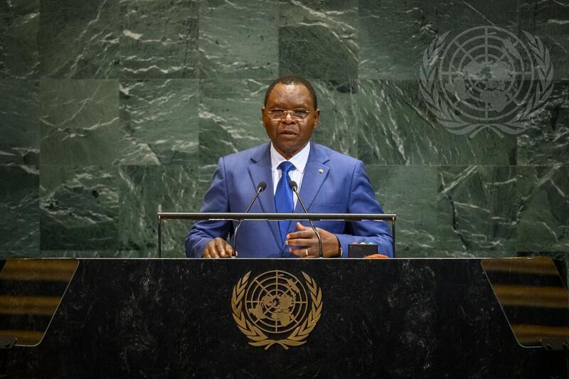 Allah-Maye Halina, Premier ministre et chef du gouvernement de la République du Tchad, prononce un discours lors du débat général de la quatre-vingtième session de l'Assemblée générale. Photo : unwebtv