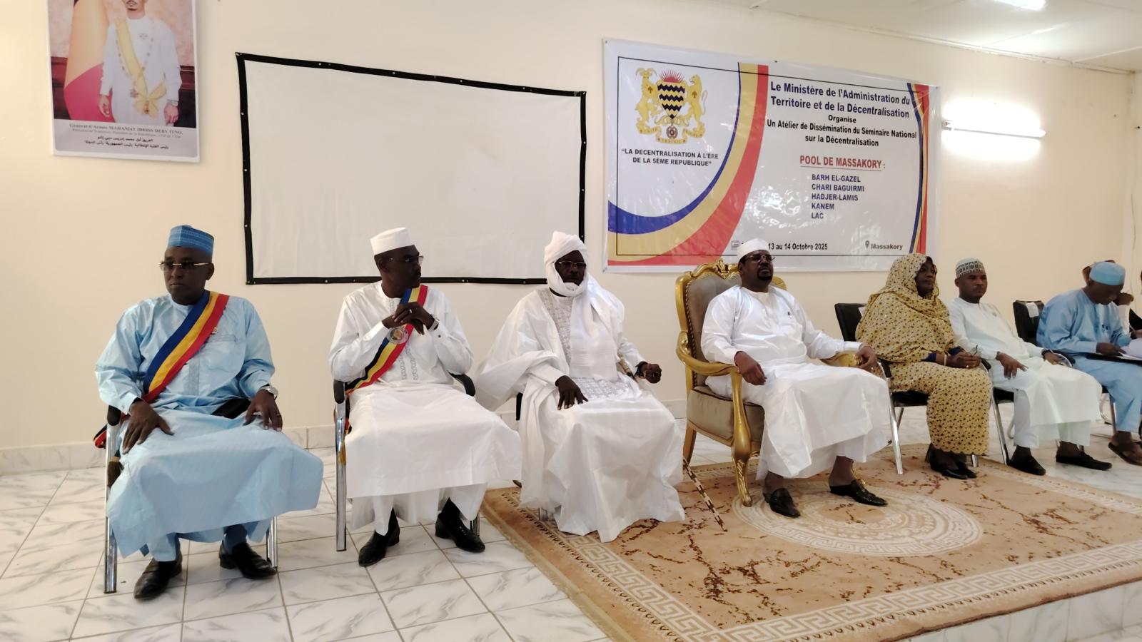 Tchad : Lancement à Massakory d'un atelier de dissémination sur la décentralisation