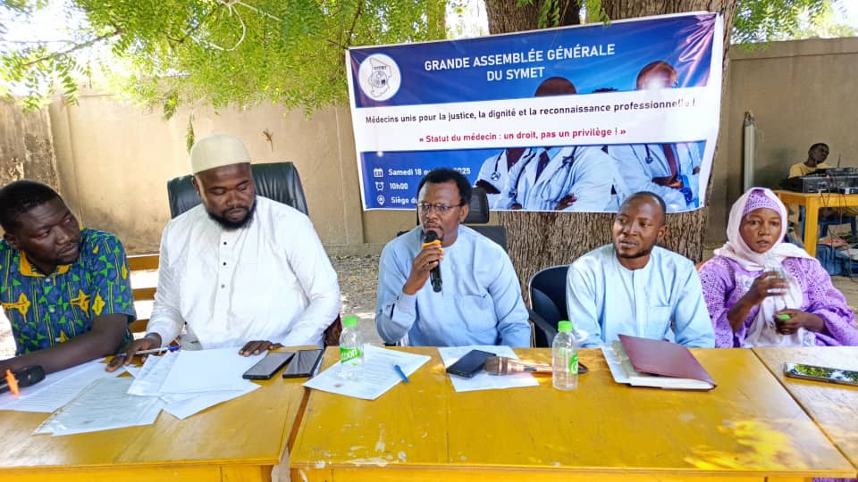 Tchad : Le Syndicat des Médecins (SYMET) lance un préavis de grève d'une semaine à Partir du 20 Octobre