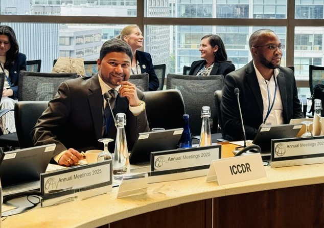 Ashraf Syed participant aux réunions de réflexion et de progrès de l'IDA de la Banque mondiale.