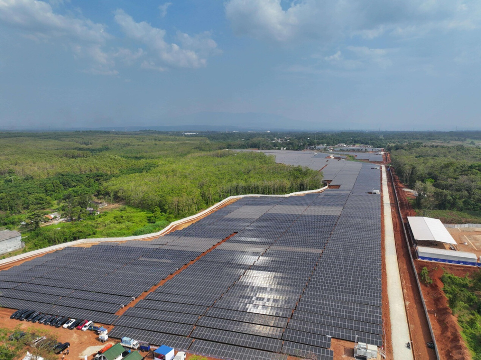Photo shows a 100 MW photovoltaic farm built by a Chinese company in Indonesia. (People's Daily/Cao Shiyun)