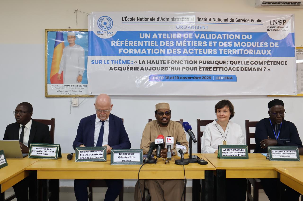 Tchad : ENA et INSP valident un nouveau référentiel pour moderniser la fonction publique
