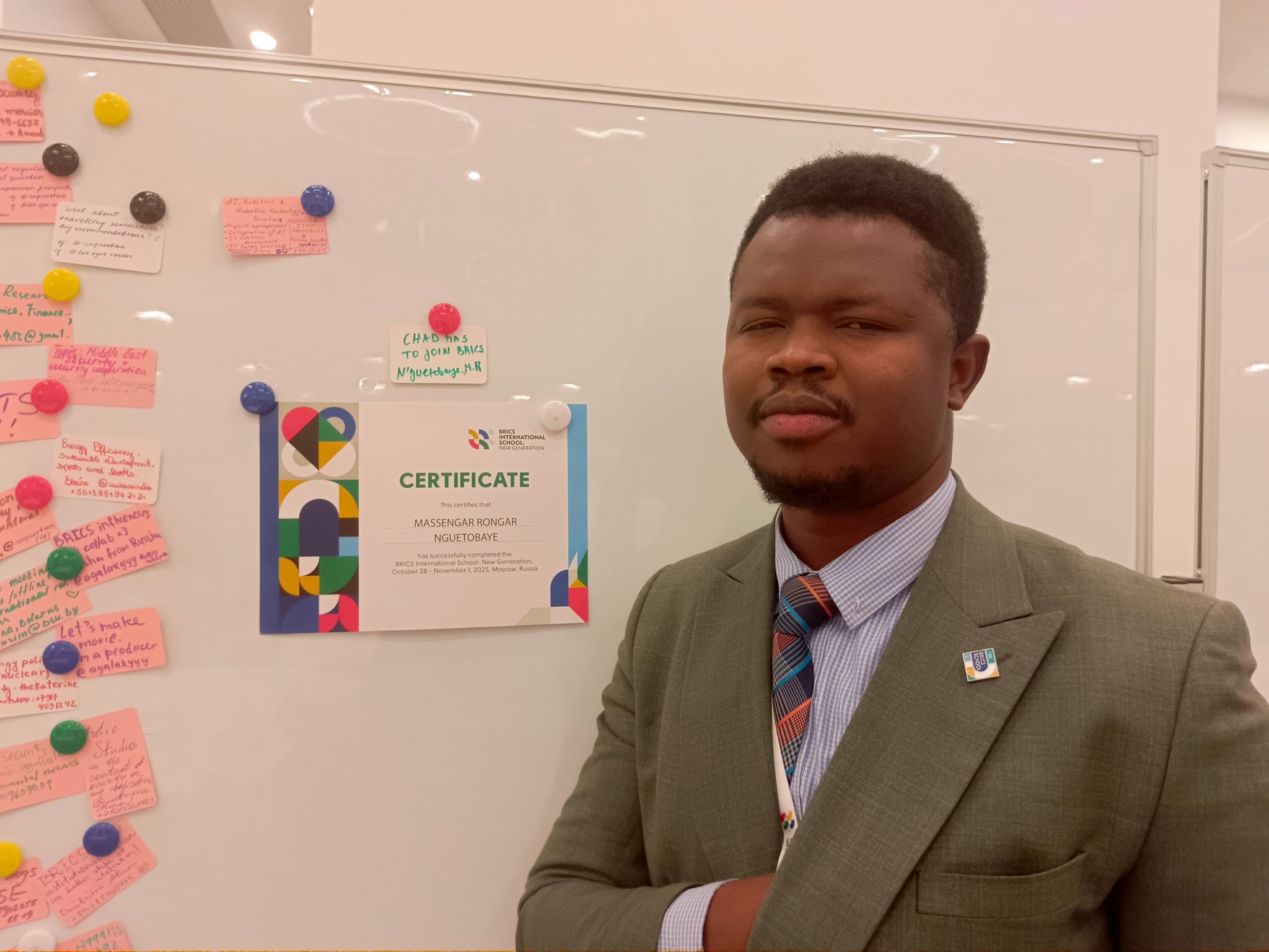 Nomination Honorifique : Un Étudiant Tchadien, Ambassadeur International du Mouvement Financier en Russie