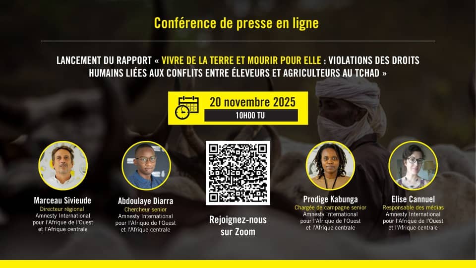 Tchad : L’État tchadien échoue à protéger les victimes des affrontements entre éleveurs et agriculteurs (Rapport Amnesty)