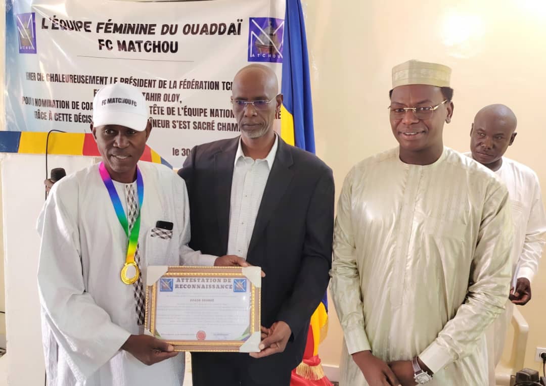 Abéché : Le FC Matchou honore l’entraîneur des Sao Dames, Mahamat Nour André dit « Koundé »