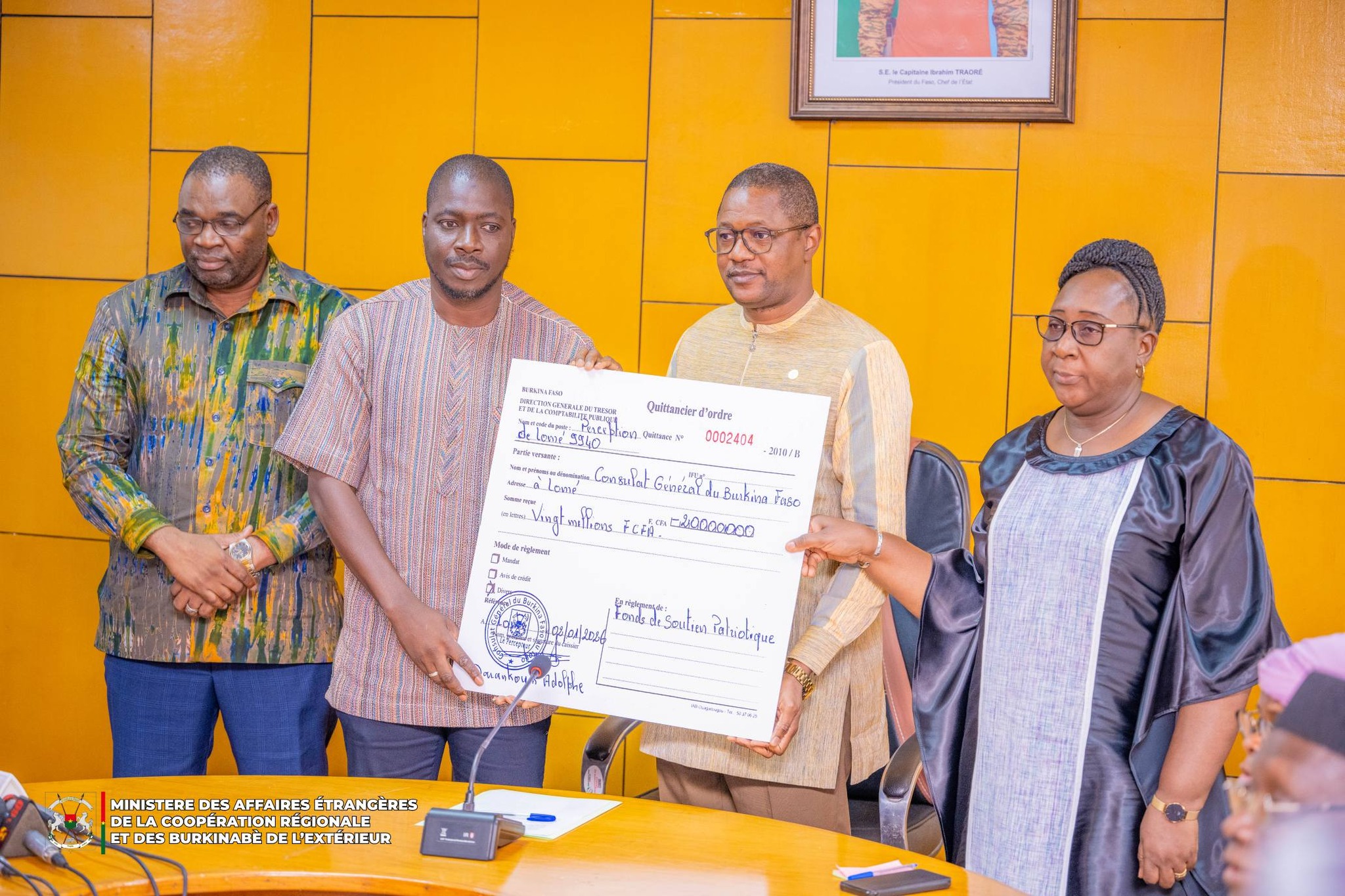 Burkina Faso : la diaspora ouvre l’année 2026 avec 22 millions FCFA de contributions patriotiques