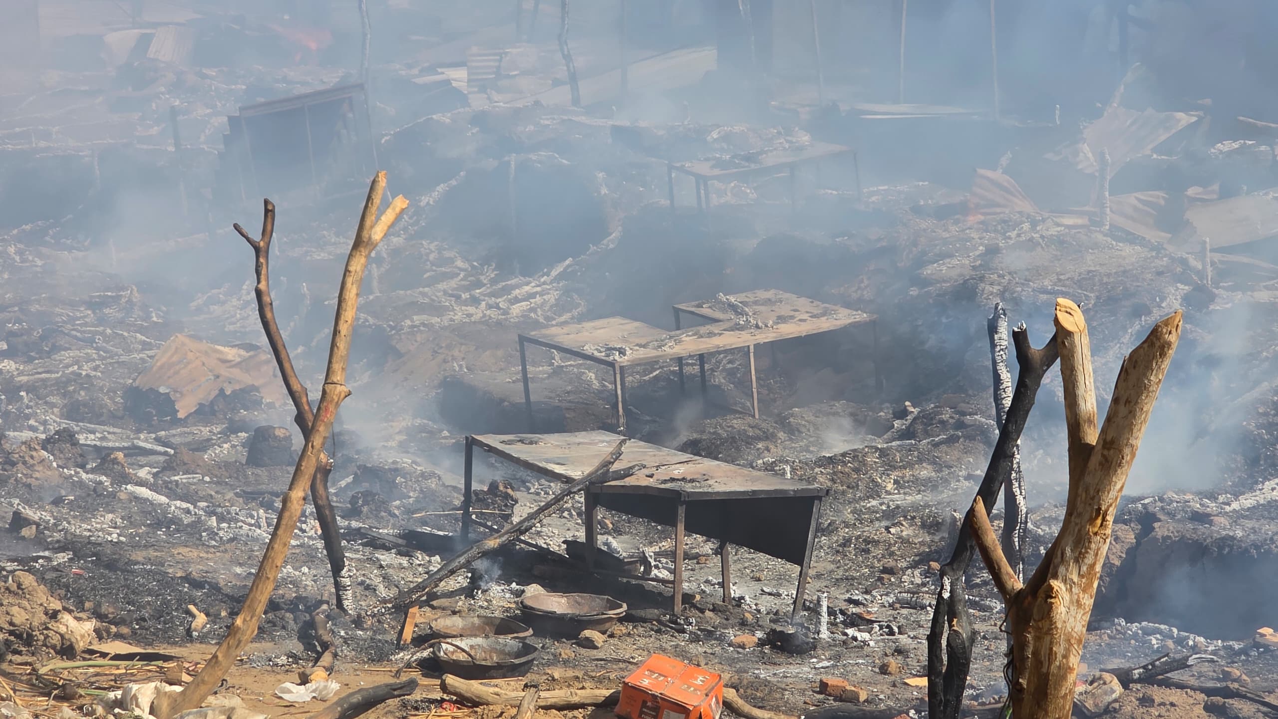 Tchad : mobilisation et solidarité après l'incendie au marché Ridjil à Abéché