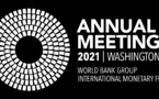 Banque mondiale-FMI : les Assemblées annuelles 2021 se tiennent à Washington DC