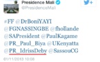Twitter : La Présidence du Mali recommande le compte "fake" d'Idriss Déby