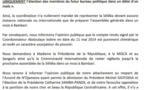 Centrafrique : Communiqué de la coalition Séléka