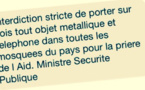 Tchad : Les téléphones et objets métalliques interdits dans toutes les mosquées