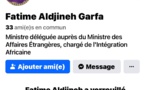 Tchad : Attention aux faux profils Facebook de la Ministre Déléguée Fatime Aldjineh Garfa