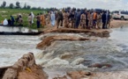 Tchad : dans la Tandjilé, visite des travaux de construction du pont sur le fleuve la Tchiré