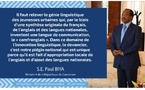 Cameroun : Paul Biya salue le "Camfranglais", langue de la jeunesse Camerounaise