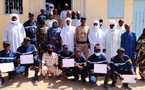Tchad : Le Maire de Mao remet les attestations aux sapeurs-pompiers formés