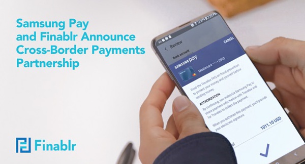 Samsung Pay et Finablr annoncent un partenariat de paiement transfrontalier