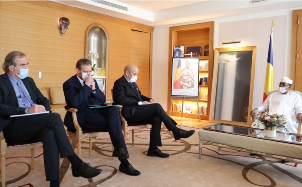 Tchad-France : entretien entre Mahamat Idriss Deby et Jean-Yves Le Drian à Paris