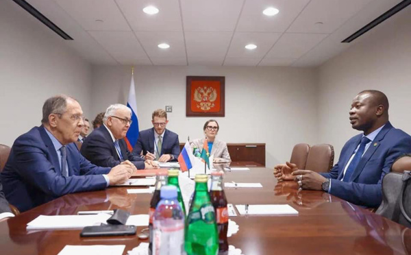 New York : le Burkina Faso et la Russie échangent sur un renforcement de coopération