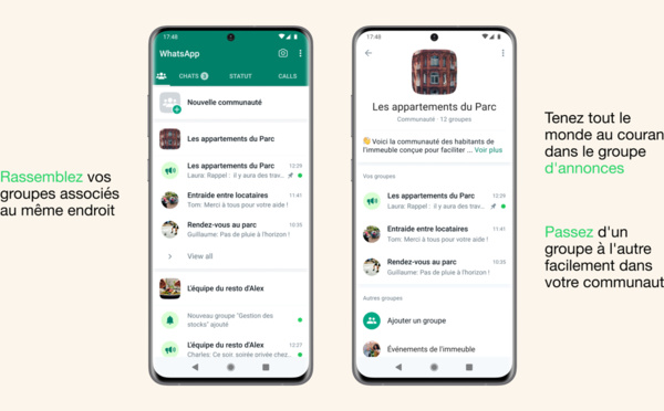 Meta annonce le déploiement des Communautés sur WhatsApp afin de rapprocher autour d’intérêts communs
