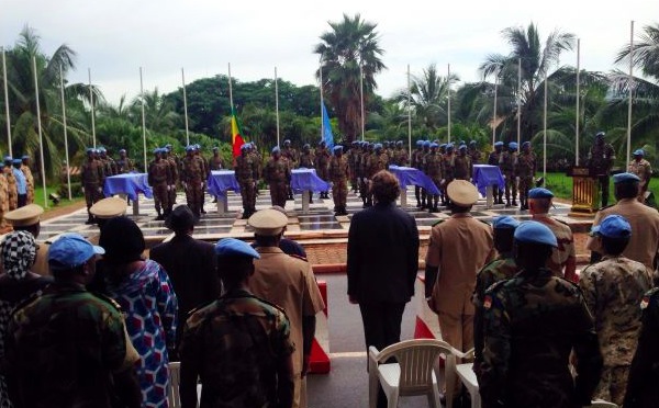 Mali : La MINUSMA rend un dernier hommage aux 5 soldats tchadiens
