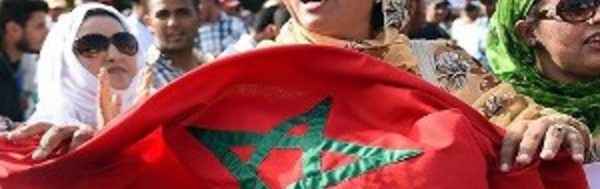 Sit-in devant le siège de la MINURSO à Laayoune.